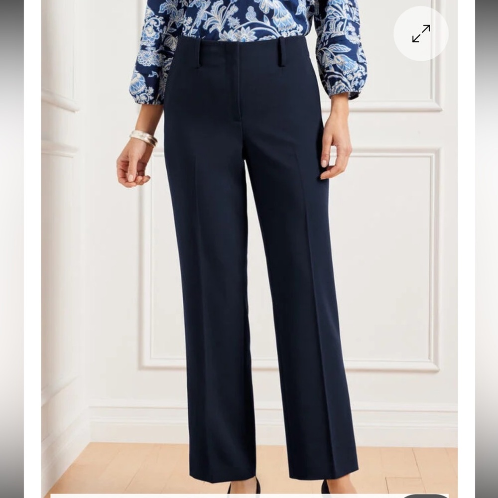 NWT Talbots Southampton Straight Leg Trouser Pants Size 8